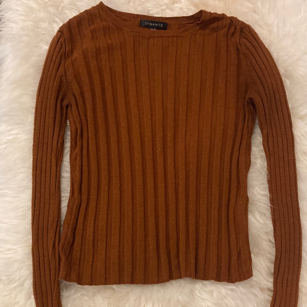 Dynamite Ribbed Knit Top XS - Picture 2 of 4